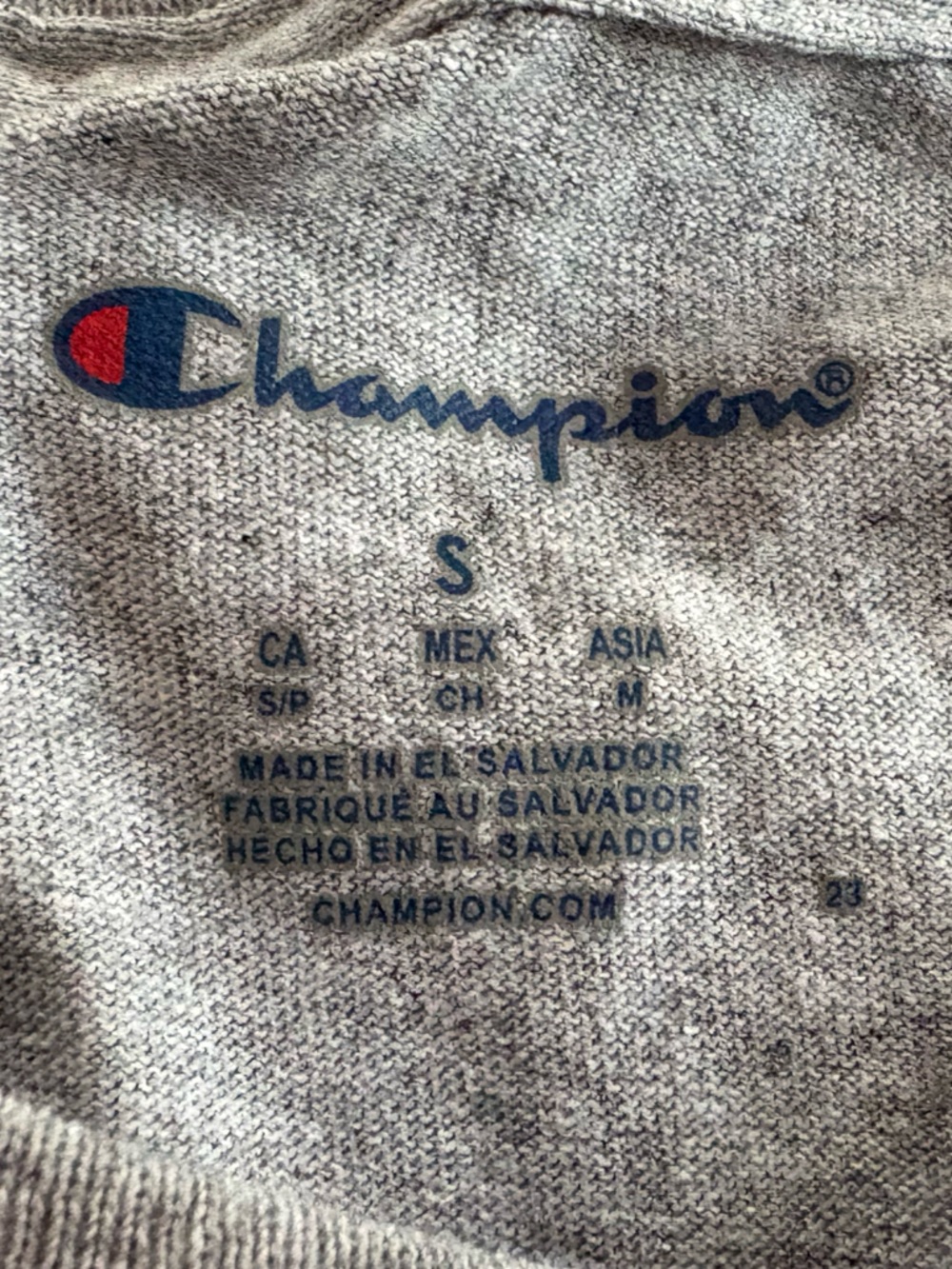 Champion Gray Short-Sleeve Tee with Maroon Boston College Print SMALL - Picture 3 of 7